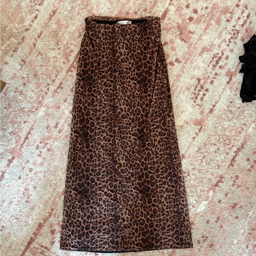 Francie Cheetah Maxi Skirt NWOT